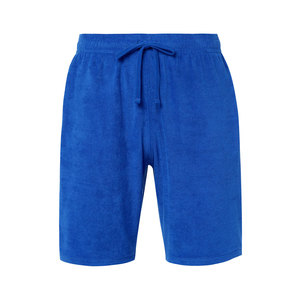 Shorts en polaire pour hommes, couleur unie, prix d'usine pour les acheteurs en gros, qualité supérieure, avec cordon de serrage et poches, avec logo. - Product Image 1