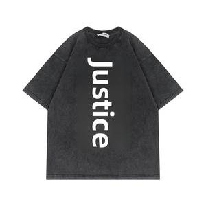 Camiseta Holgada de Talla Grande para Hombre, Impresión por Transferencia de Calor, Personalización Completa, Tela Suave y Transpirable, Manga Corta, 100% Algodón, Estilo Hip Hop - Product Image 2