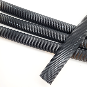Manchon de protection pour câbles PVC Ascent India, 30 mm ID x 32,5 mm OD, noir, nervuré, flexible - Product Image 3