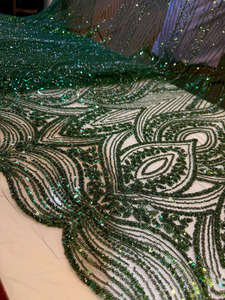 African French Tulle Printed Embroidered <b>Net</b> <b>Fabric</b> 100% Polyester Eco-Friendly Breathable Car Mesh Lace <b>Fabric</b> Manufacturer - Product Image 2