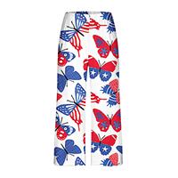 Pantalon large pour femme, taille haute élastique, respirant, infroissable, écologique, tricoté, longueur cheville, motif floral, coupe ample