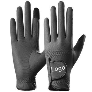 Gants d'équitation unisexes imperméables pour l'hiver, couleur unie, logo personnalisé, matière et taille au choix. - Product Image 3