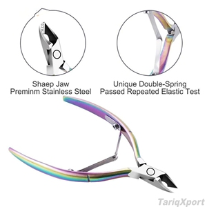 ที่ดันหนังกำพร้าและตัดเล็บสแตนเลสแบบมืออาชีพ ใช้ซ้ำได้สองแบบ หัวคู่ ด้ามจับสบายมือ - Product Image 3