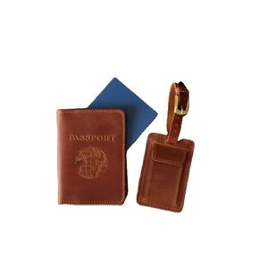 ชุดที่ใส่หนังสือเดินทางทำด้วยมือชุดป้ายกำกับกระเป๋า LPT-0011แบบส่วนบุคคลทำด้วยมือ - Product Image 1