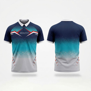 Wealthy Men's Sporty <b>for</b> Shirt Short Sleeve Digital Printed <b>Animal</b> <b>Pattern</b> Gradient Color Breathable Cotton Jersey <b>Knitted</b> - Product Image 1