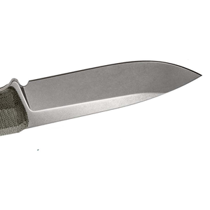 Couteaux de chasse à lame fixe avec manche texturé vert, lame finition grise, étui en cuir marron pour le camping, la randonnée et les activités de plein air - Product Image 3