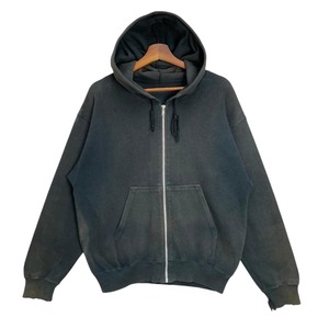 Custom Heavyweight Washed Zip Up Hoodie Oversized Pullover Sweatshirt <b>Fleece</b> Hooded <b>Jacket</b> Streetwear Manufacturer - Product Image 1