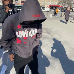Sweat-shirt à capuche épais et respirant de haute qualité avec fermeture éclair intégrale, idéal pour les activités de plein air, provenant de notre entrepôt américain. - Product Image 3