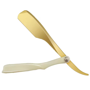 Top Selling Professional Barber Straight Razor Stainless Steel Anti-Rust Plastic Handle A+ Grade Quality Grooming Tool for <b>Men</b> - Product Image 5
