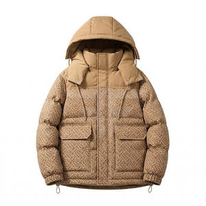 Chaqueta de Plumón para Hombre con Logotipo Personalizado Gratuito, Chaqueta de Invierno Cálida, Impermeable, a Prueba de Viento, Acolchada - Product Image 1