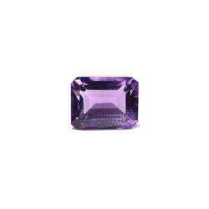 Premium 7.65 Carat Natural Amethyst Loose Gemstone Emerald Cut Raw Stone for Fine Jewelry - Product Image 1