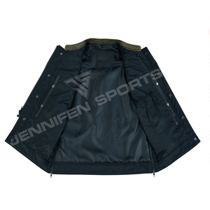 Gilet en cuir pour homme, design personnalisé, tendance, coupe diamant, pour moto, OEM ODM - Product Image 6