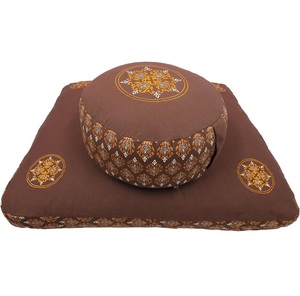 Juego de Cojines de Meditación al por Mayor, Zafu y Zabuton, Cojín de Yoga para Sentarse en el Suelo, Relleno de Trigo Sarraceno, Tela de Algodón, Meditación Zen - Product Image 2