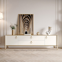Meubles de salon personnalisés, meuble TV modulaire en bois, meuble TV moderne de luxe avec ensemble de table basse