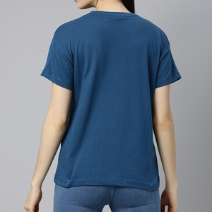 เสื้อครอปท็อปโพลีเอสเตอร์ขายส่งสำหรับใส่ลำลอง / เสื้อยืดครอปผู้หญิงน้ำหนักเบาขายส่งราคาถูก - Product Image 5