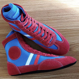 Chaussures de combat respirantes et durables en cuir, fabriquées par un fabricant OEM professionnel, pour hommes et femmes, karaté, sambo, lutte. - Product Image 5