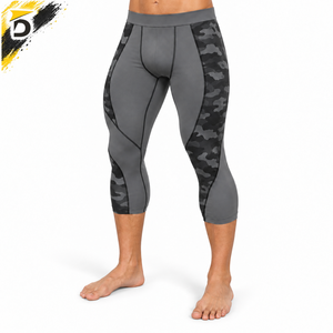 Legging Capri pour homme de haute qualité, tissu doux, coupe confortable et performance flexible pour l'exercice et les activités sportives. - Product Image 3