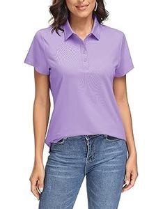 Polos et t-shirts légers, respirants, de couleur violette, personnalisés pour le sport et le golf, pour femmes, fabriqués au Pakistan. - Product Image 4