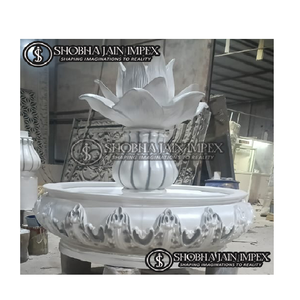 Fuente de Fibra con Tema de Loto, Profesional, Clásica, Tradicional, Simple y Moderna, para Bodas, Uso en Interiores y Exteriores - Product Image 1