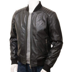Veste de motard en cuir véritable de haute qualité à 100% pour hommes, imperméable et coupe-vent, vestes pour hommes, prix raisonnable, veste d'hiver - Product Image 1