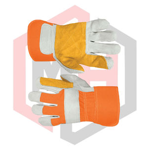 Gants de travail en cuir renforcé, antistatiques, sans silicone, flexibles, respirants, durables, confortables, anti-coupure, pour la lutte contre les incendies - Product Image 6