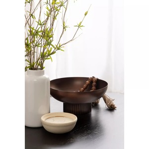 Bandeja de Servir de Metal, Plato Decorativo de Aluminio Pulido para Frutas, Ideal para Decoración de Mesa en Bodas y Fiestas - Product Image 5