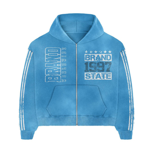 Ensemble de survêtement personnalisé pour homme, ensemble sweat-shirt et pantalon imprimé, vêtements de sport, sweat-shirt zippé et pantalon, OEM ODM, marque privée - Product Image 2