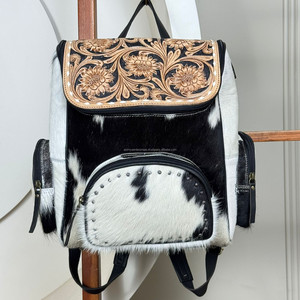 Nueva mochila de gran capacidad de cuero de vaca mecanizada a mano, mochila de transporte oculta, organizador de viaje, mochila de pañales para mamá - Product Image 4