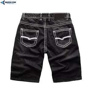 Pantalones Cortos de Mezclilla para Hombre, Casuales, Lavado Claro, Cintura Media, Bordados, Transpirables, con Botones y Cremalleras, de Secado Rápido, Estilo Urbano, para Primavera/Verano - Product Image 2