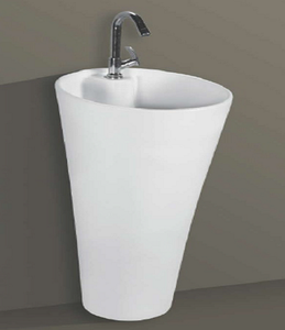 Lavabo de una Pieza TORUS L380 W380 H870mm para Baño, Apto para Hoteles, Escuelas, Hospitales, Villas y Apartamentos - Product Image 1