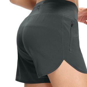 Shorts de yoga fitness pour femmes, sans coutures, taille haute, respirants, doux, extensibles, pour la gym, la course, anti-transpiration, tenue active d'été - Product Image 1