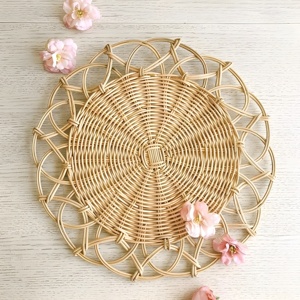 Handmade rattan placemat best seller braided placemats decorative place <b>mat</b> for table accent - Product Image 4