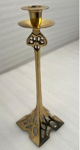 Modern Brass <b>Candle</b> Holder With Elegant Polish Finish Used For Luxury Restaurant And Hotel Table Decor - Product Image 3