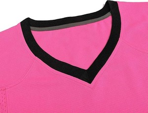 เสื้อเจอร์ซีย์ตาข่ายคอปกแบบมีลาย-เสื้อเชิ้ตแขนสั้นคอวีคลาสสิกสำหรับออกกำลังกาย-เสื้อทีมคุณภาพสูงระบายอากาศได้ดีพร้อมโลโก้ด้านหน้า - Product Image 4