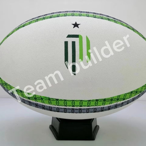 Team <b>Builder</b> Customized Size 5 Training Rugby Ball Logo Print Durable Eco-Friendly Sturdy Rubber Grip for School Clubs - Product Image 1