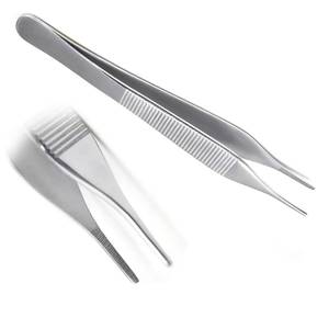 Pinzas Quirúrgicas Dentales Curvas de Acero Inoxidable Alemán Meriam de 16 cm, Instrumentos Quirúrgicos Reutilizables con Hoja Serrada, Pinzas Médicas Quirúrgicas con Certificación CE - Product Image 3