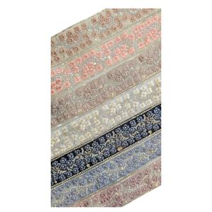 Embroidered High Quality Fancy Designer 100% Cotton Lace Ribbons Trim Dress Neck <b>Sequins</b> Lace Wholesale Price for Export India - Product Image 1