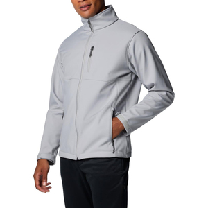 Chaqueta Softshell Moderna para Hombre, Material de Poliéster, Tejido Liso Teñido, Método de Tejido de Punto, Ajuste Cómodo - Product Image 4