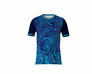 T-shirt à sublimation intégrale, design personnalisé, polyester, col rond - Product Image 2