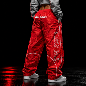 Pantalones cortavientos de nailon con cintura elástica para hombre, ropa de calle informal, de secado rápido, ligeros, holgados, pantalones deportivos con logo personalizado, pantalones para hombre - Product Image 3