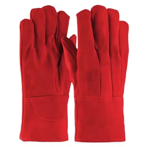 Equipo de Protección Personal, Guantes de Seguridad de Cuero Vacuno, Guantes de Soldadura Resistentes al Calor, Guantes de Uso General Resistentes a Desgarros - Product Image 2