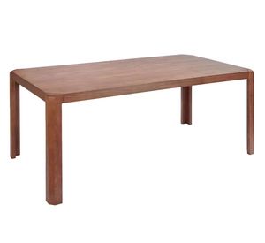 Minimalist dining table, Modern <b>wood</b> <b>desk</b>, U-leg table, Contemporary meeting table, <b>Solid</b> <b>wood</b> office <b>desk</b> - Product Image 4