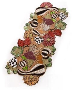 Floral Embroidered <b>Table</b> <b>Runner</b> Rustic Home Decor Washable Traditional Cloth Design - Product Image 2