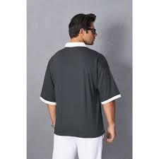 <b>Waffle</b> Knit Layered-Look Notch Neck T-<b>Shirt</b> - Product Image 2