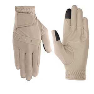 Gants d'équitation en cuir synthétique de bonne qualité pour hommes et femmes, pour l'été et l'hiver, tailles personnalisables - Product Image 4