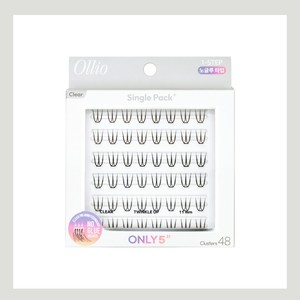 eye lash extensions Ollio Olio No-<b>Glue</b> <b>Individual</b> <b>Eyelash</b> Single Pack PLUS Clear Short 2 Types Choose 1 - Product Image 4