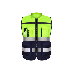 Chaleco de Seguridad de Alta Visibilidad Reflectante con Cierre, Bolsillos, Unisex, Certificado EN, Resistente a Ácidos, Uniforme de Alta Visibilidad con Serigrafía - Product Image 4