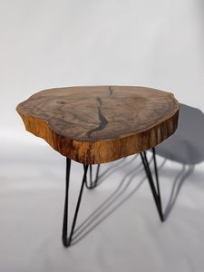 Ancient Oak <b>Epoxy</b> Log <b>Table</b> Rustic Heritage Wood Slice <b>Table</b> Natural Grain <b>Epoxy</b> <b>Coffee</b> <b>Table</b> Live Edge Timber Log Wooden <b>Table</b> - Product Image 5