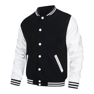 Mens Varsity <b>Jacket</b> Faux Leather Sleeve Letterman Boys College Baseball <b>Jacket</b> Casual Streetwear Fashion <b>Jacket</b> Comfortable - Product Image 2