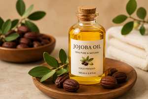 Aceite de Jojoba 100% Puro y Natural Destilado al Vapor (Simmondsia Chinensis) Extraído de Semillas, KDM Enterprises India - Product Image 2